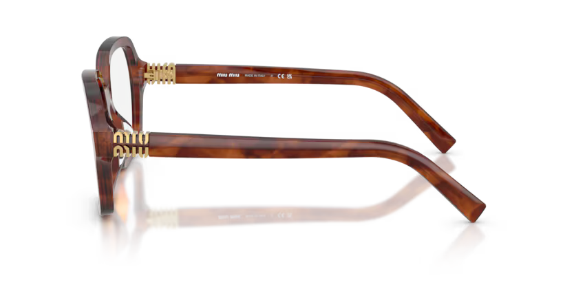 Miu Miu 0MU 03YV 26E1O1 - Striped Tobacco