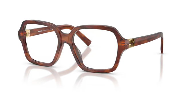 Miu Miu 0MU 03YV 26E1O1 - Striped Tobacco
